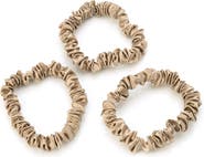 BLISSY 3-Pack Skinny Silk Scrunchies