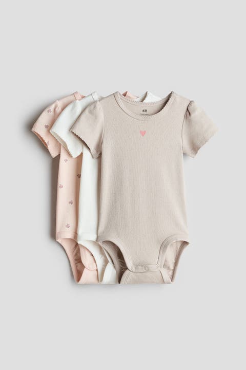 3-pack Cotton Bodysuits