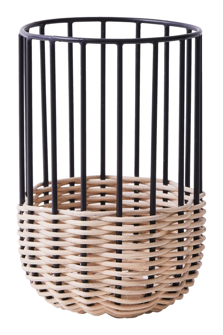 Cabo Kitchen Utensil Holder, Main, color, Natural / Black