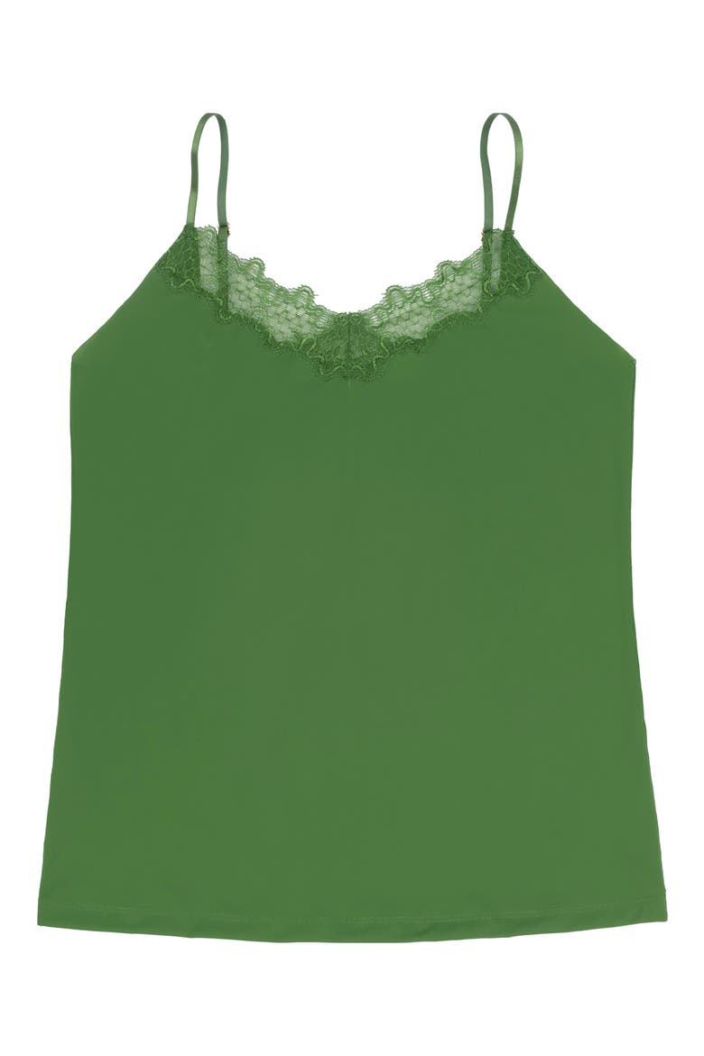 Soft Seamless Camisole with Lace, Main, color, KALE