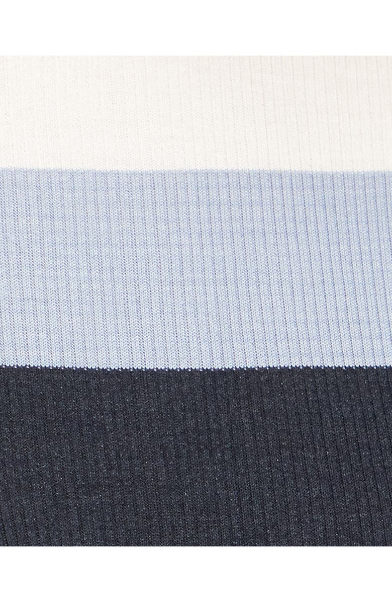 Theory Mirzi Colorblock Silk Rib Crewneck Sweater, Alternate, color,