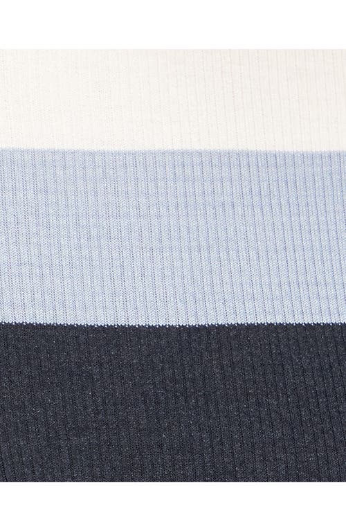 THEORY THEORY MIRZI COLORBLOCK SILK RIB CREWNECK SWEATER