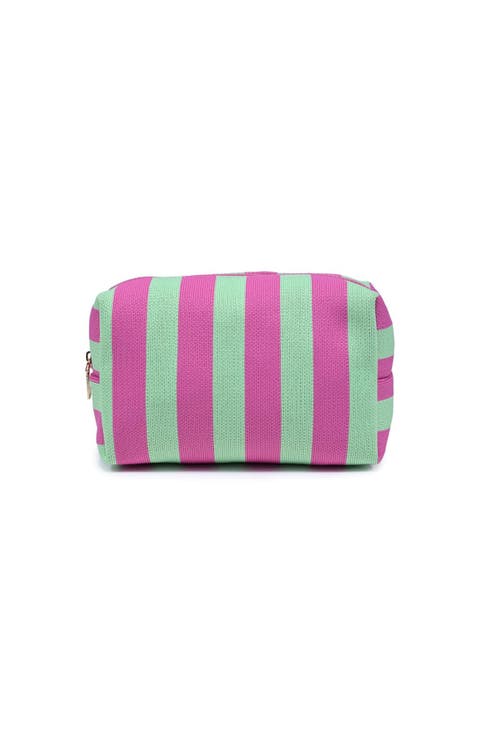 Essential Stripe Cosmetic & Travel Organizer Pouch