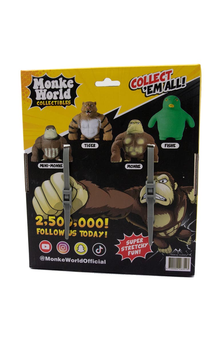 MonkeWorld Original Stretchy Monkey The Trending Squishies Fidget, Alternate, color, Brown