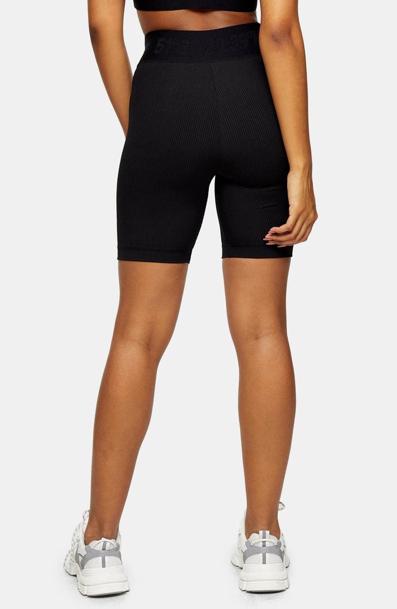 Topshop Ribbed Bike Shorts, Alternate, color, 