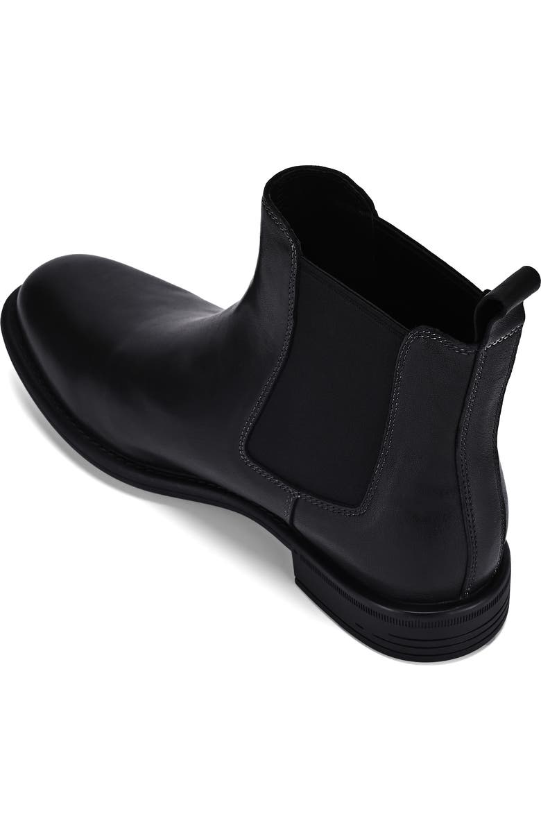 OLD TREND Classic Genuine Leather Versatile Everyday Chelsea Boot, Alternate, color, Black