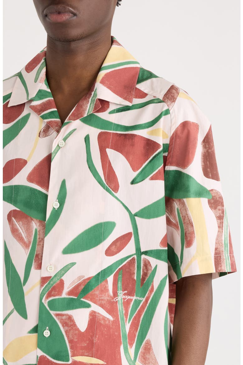La Chemise Fonccio Abstarct Floral Camp Shirt, Alternate, color, PRINT ABSTRACT VEGETAL PI