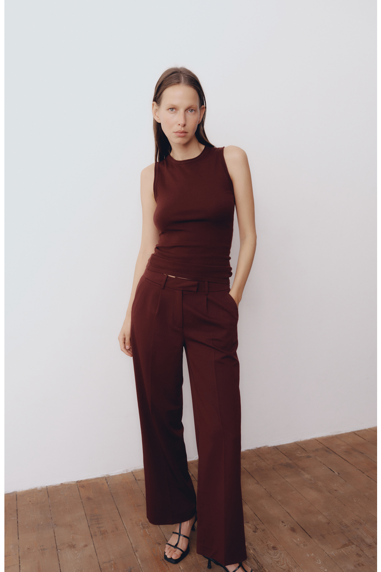 Renee Pants, Alternate, color, Mahogany