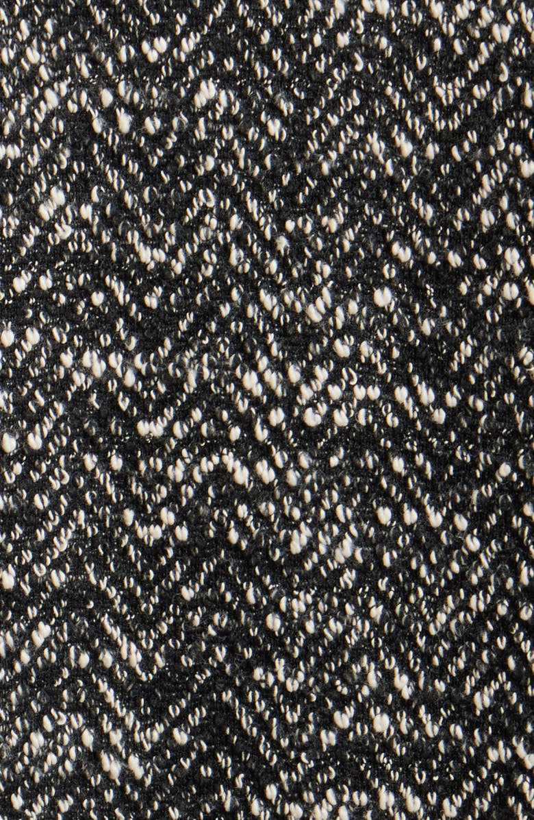 NIC+ZOE Chevron Tweed Bomber Jacket, Alternate, color, Black Multi