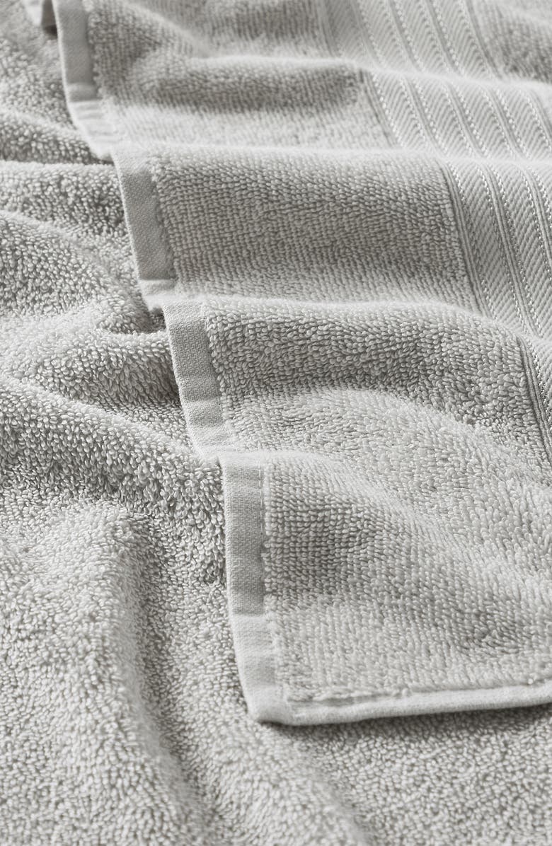 Woven & Weft 6-Piece Cotton Bath Towels, Alternate, color, Solid - Light Grey