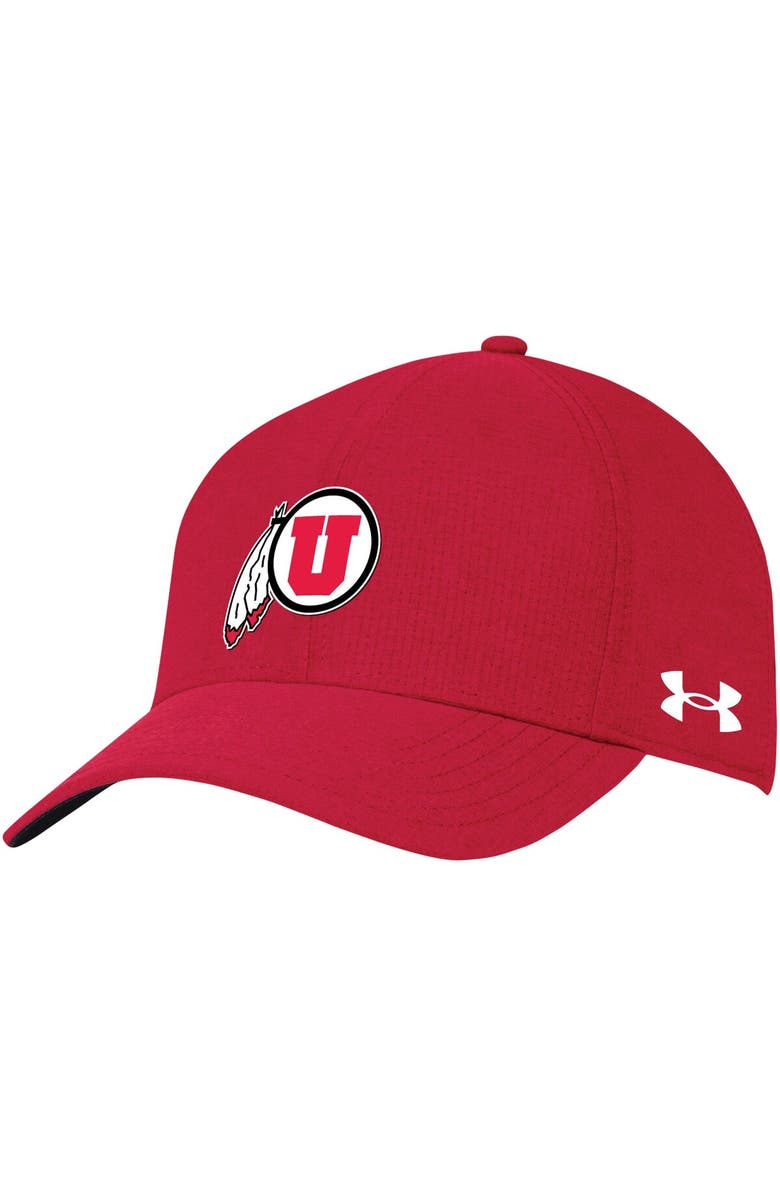 Under Armour Women's Under Armour Red Utah Utes Logo Adjustable Hat, Main, color, Red