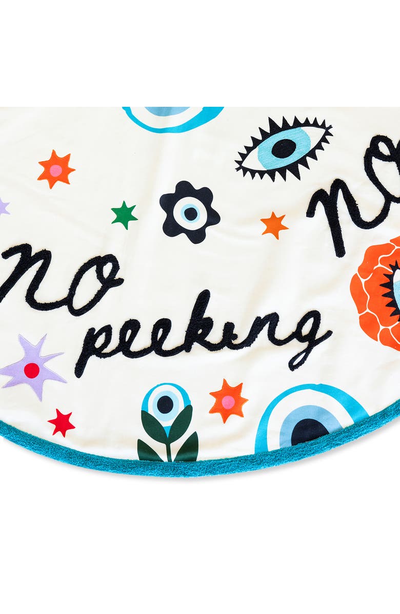 Furbish Embroidered Tree Skirt, Alternate, color, No Peeking