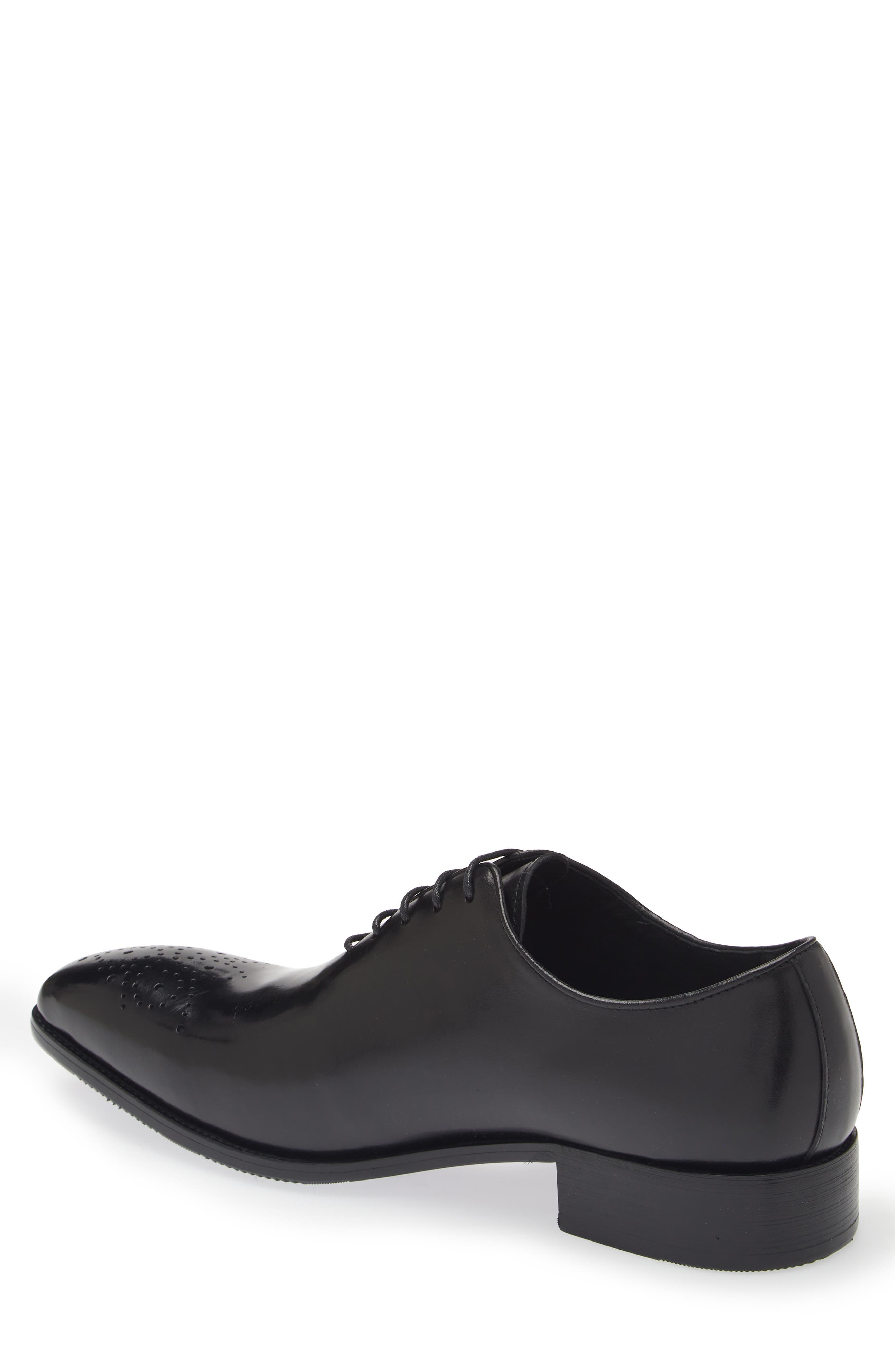 Maison Forte Kyoto Wholecut Leather Oxford, Alternate, color, Black