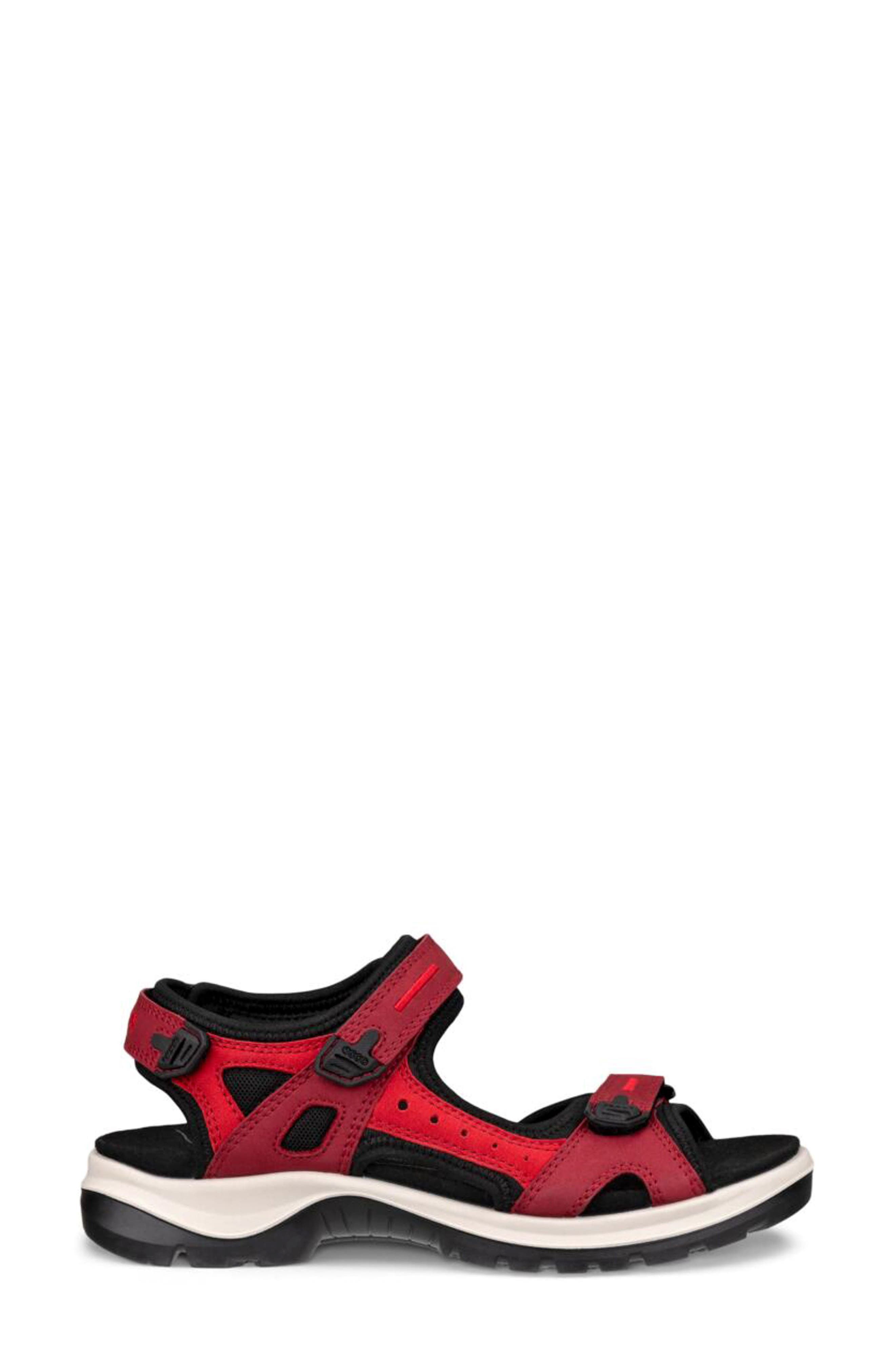 ECCO Yucatan Sandal, Alternate, color, Brick/ Chili Red