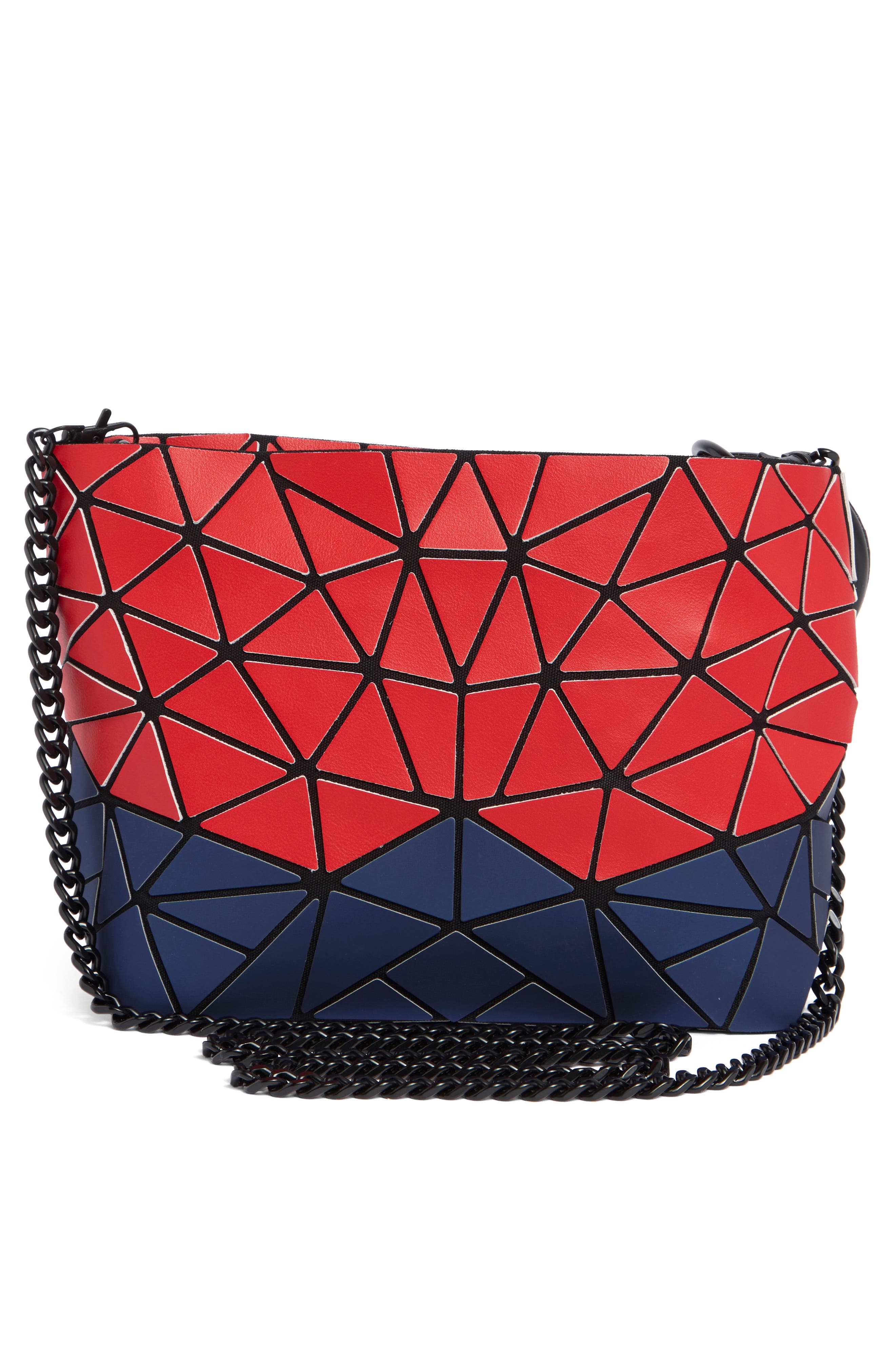 PATRIZIA LUCA Geometric Crossbody Bag, Alternate, color, Matte Red/Blue