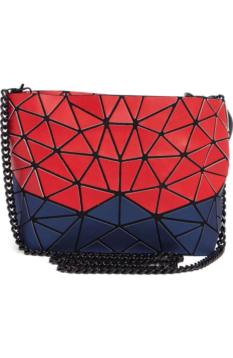 PATRIZIA LUCA Geometric Crossbody Bag, Alternate, color, Matte Red/Blue