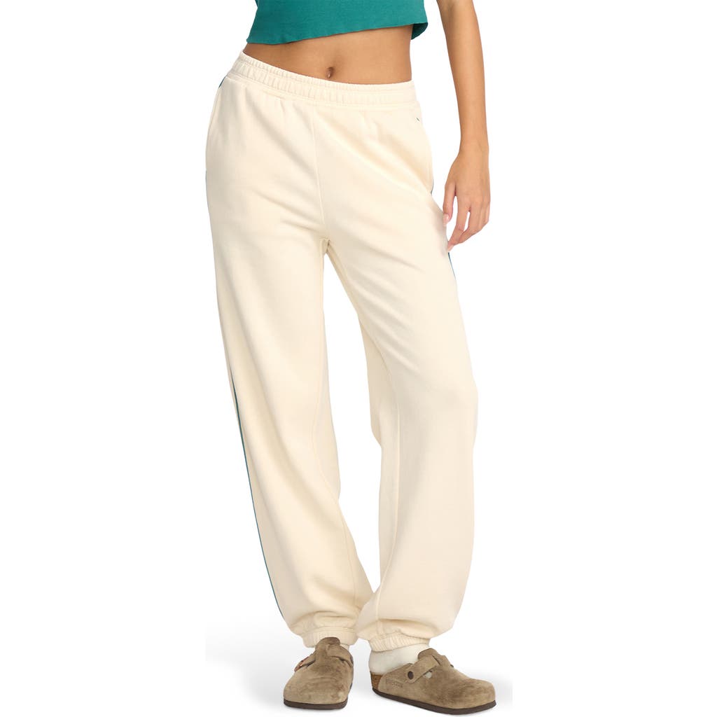 Billabong Triple Palms Fleece Joggers In White