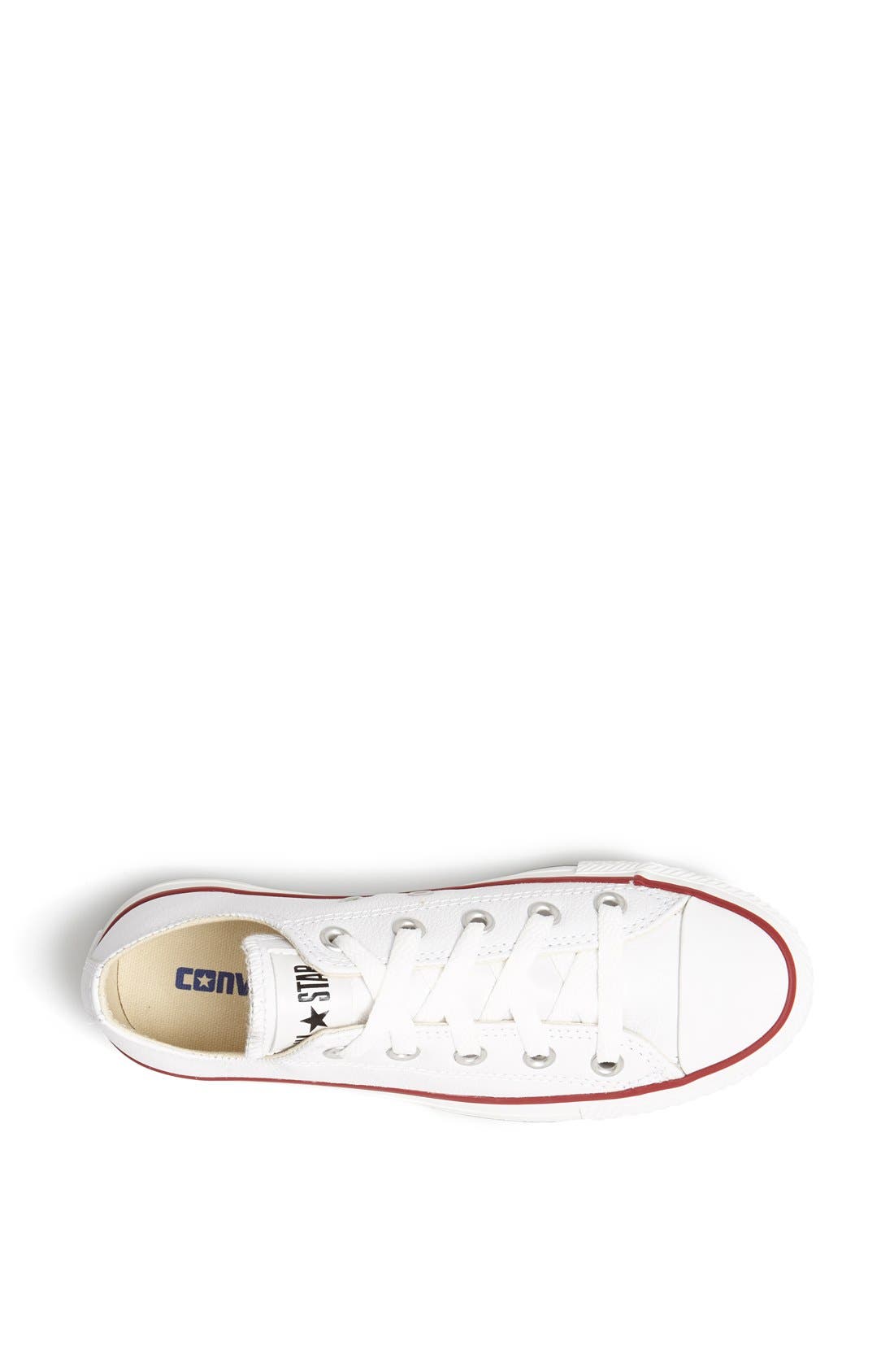 Chuck Taylor® All Star® Leather Sneaker, Alternate, color, OPTICAL WHITE