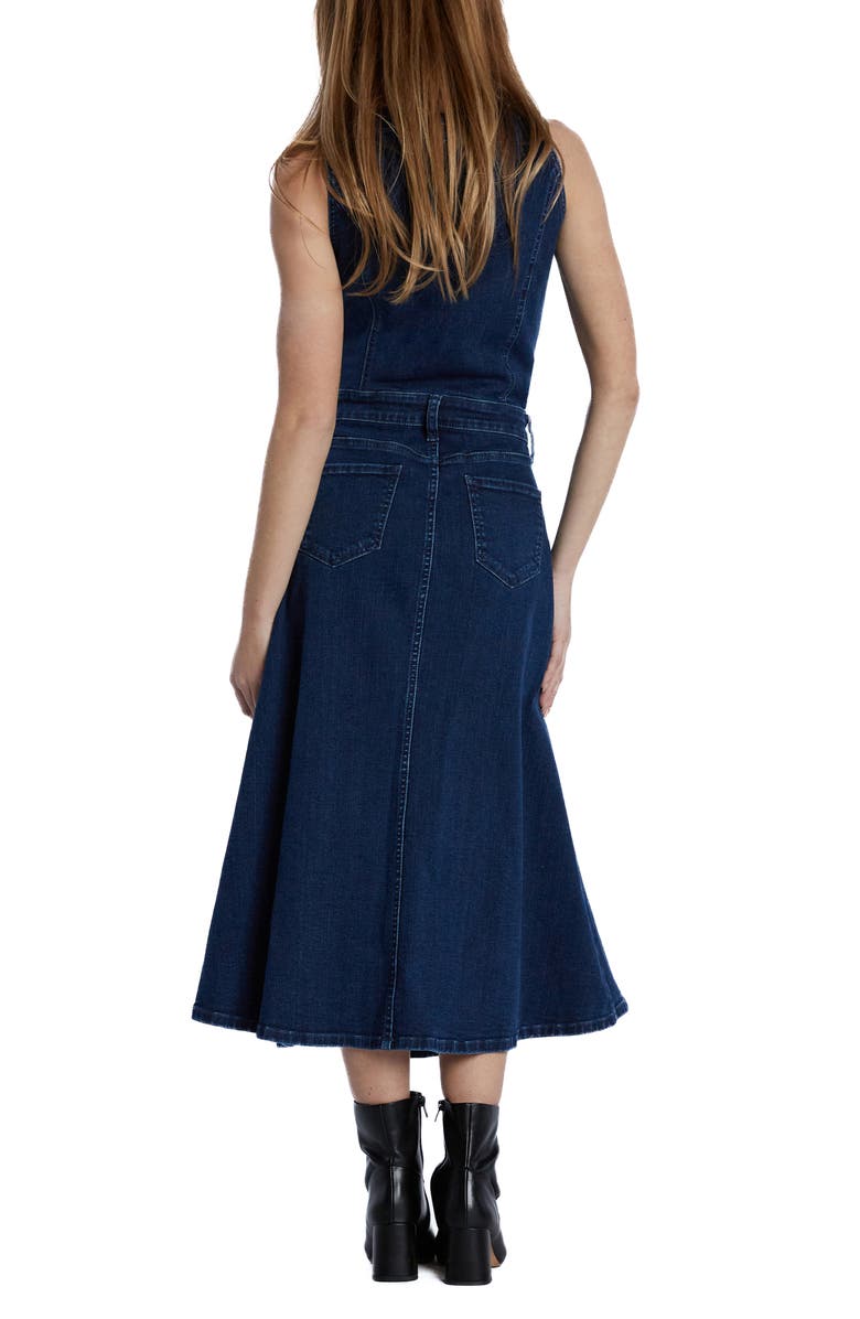 Wash Lab Denim Sleeveless Denim Midi Dress, Alternate, color,