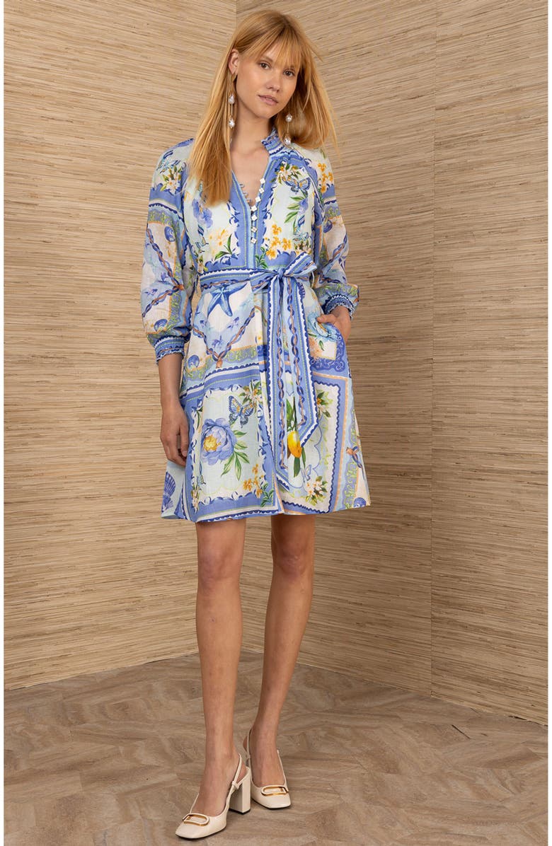 Hale Bob Lakelynn Linen Dress, Main, color,