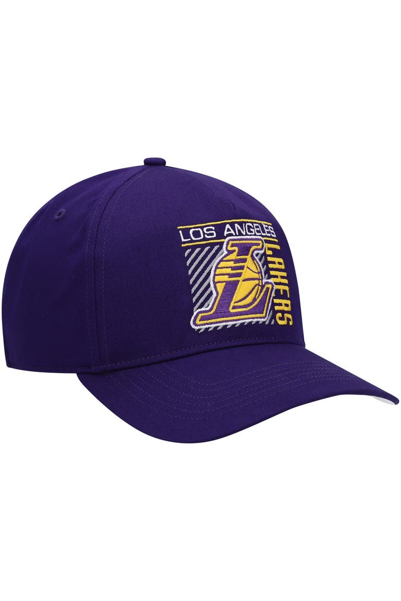 Men's '47 Purple Los Angeles Lakers Reflex Hitch Snapback Hat, Alternate, color, Purple