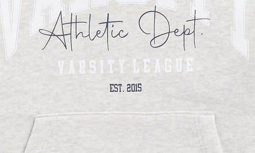 90 Degree By Reflex Kids' Varsity Hoodie In Gray