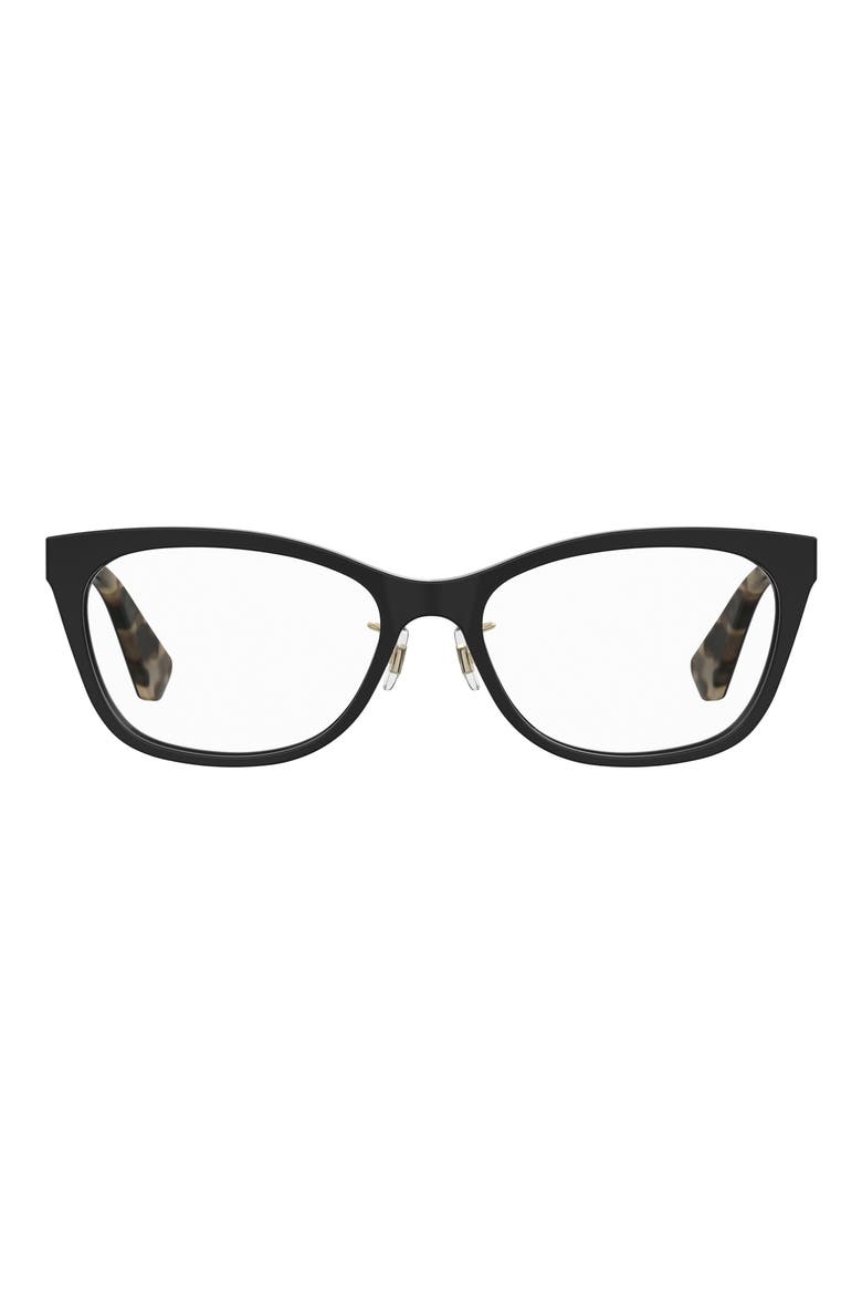 posi 53mm cat eye optical glasses, Main, color, BLACK