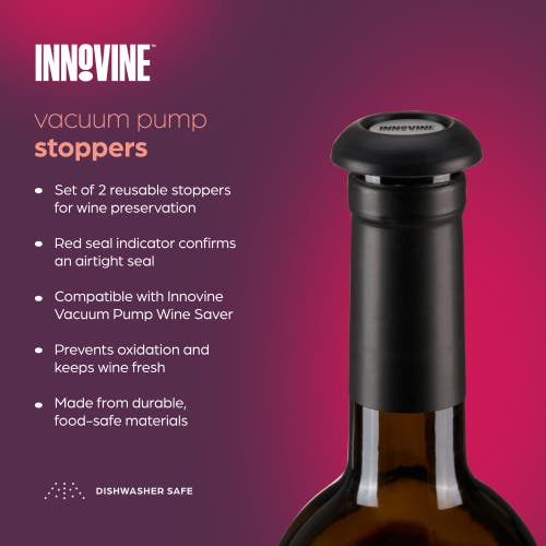 Innovine Vacuum Pump Stoppers Set Of 2