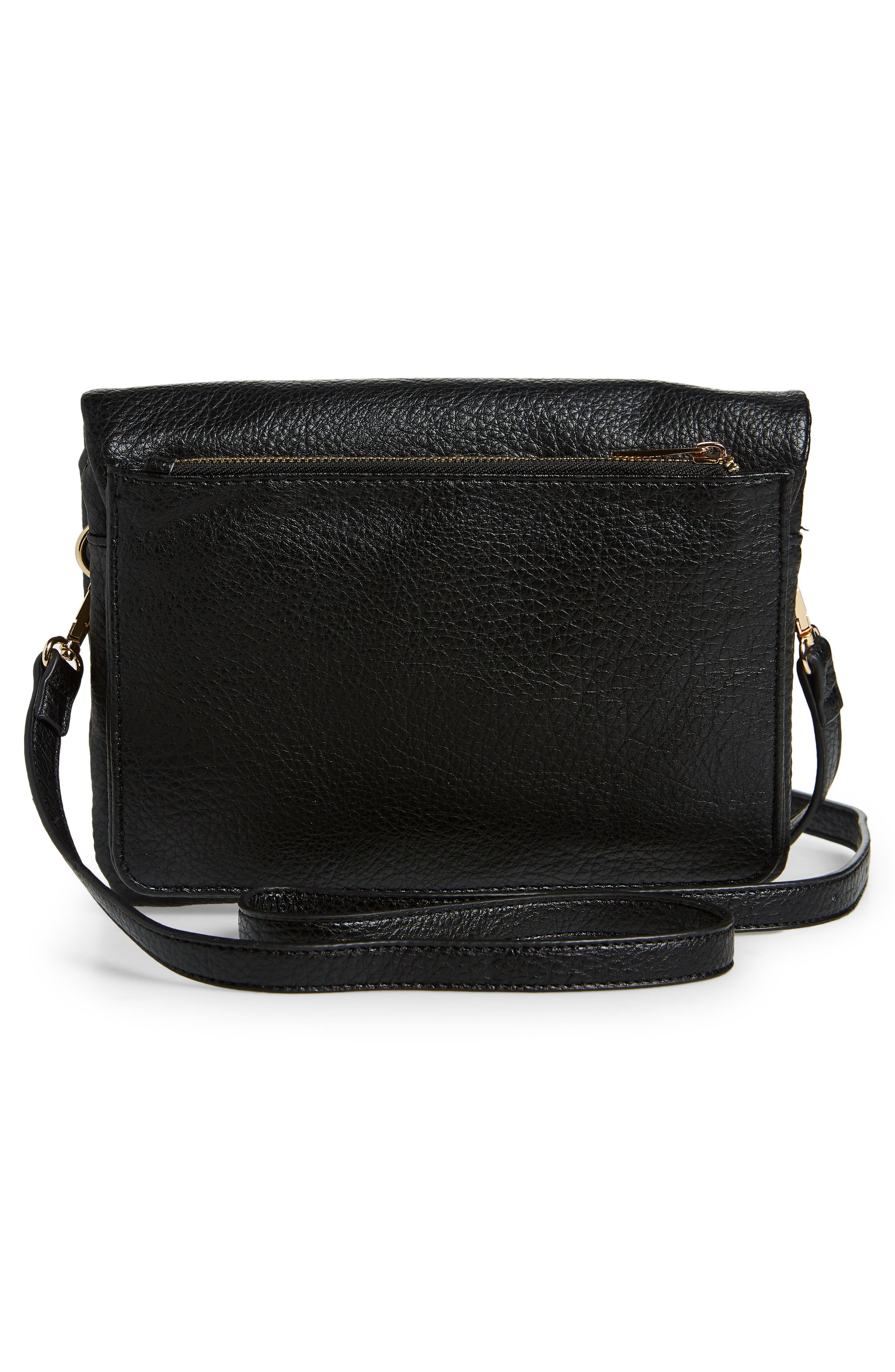 Street Level Medium Faux Leather Crossbody Bag, Alternate, color, 