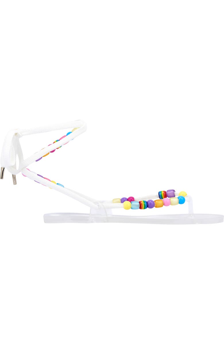 Ancient Greek Sandals Esther Beaded Ankle Strap Sandal, Alternate, color, White