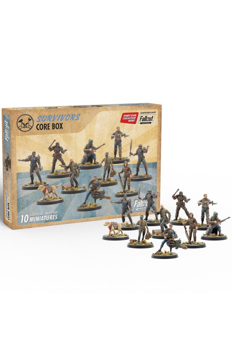 Fallout Miniatures Modiphius Entertainment Fallout Miniatures Wasteland Survivors Core Box, Main, color, Multicolored