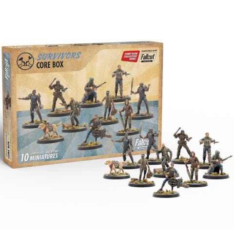 Modiphius Entertainment Fallout Miniatures Wasteland Survivors Core Box