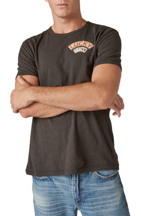 Aces Over Eights Cotton Graphic T-Shirt