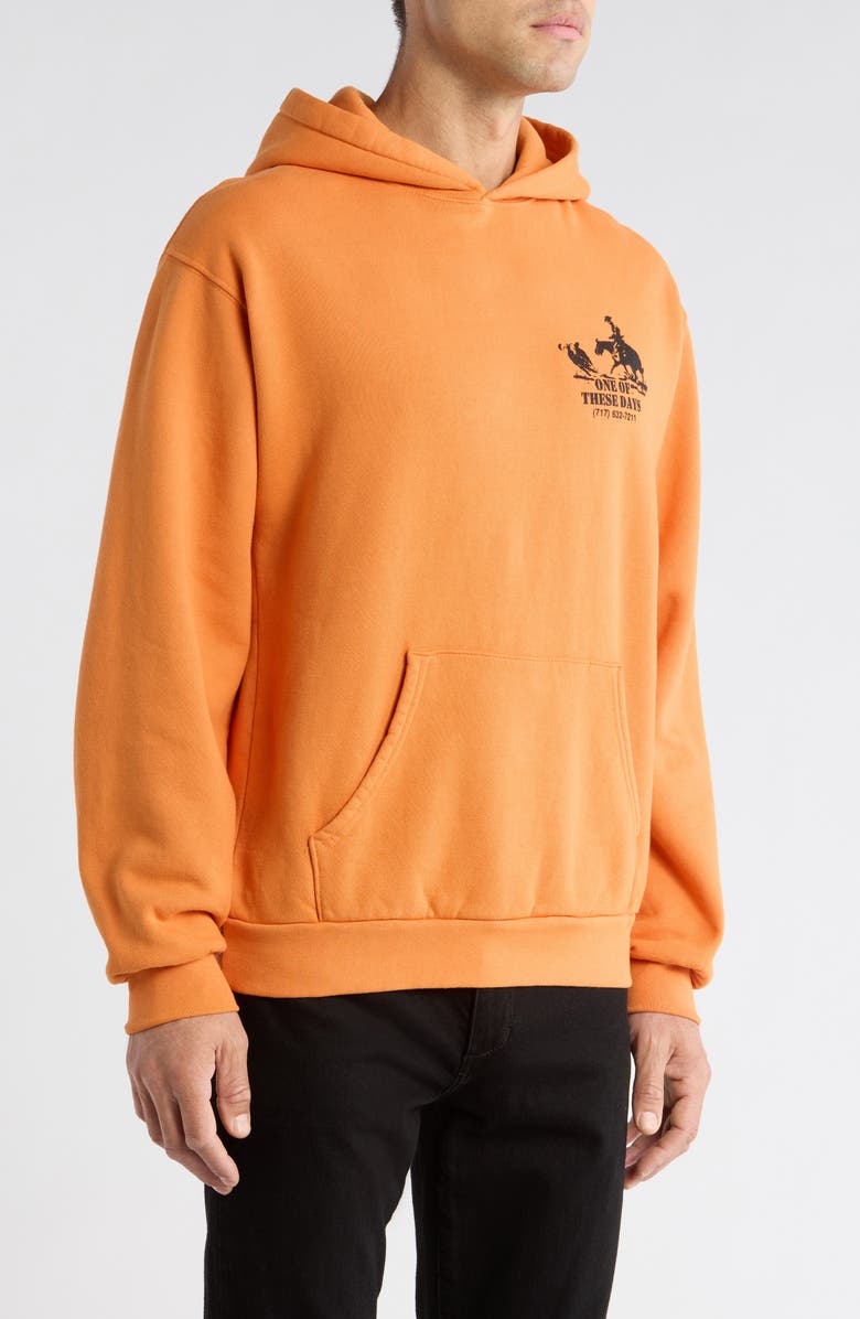 ONE OF THESE DAYS Roundup Fleece Graphic Hoodie, Alternate, color, Orange