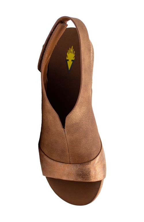 Volatile Aurelia Slingback Platform Sandal In Brown
