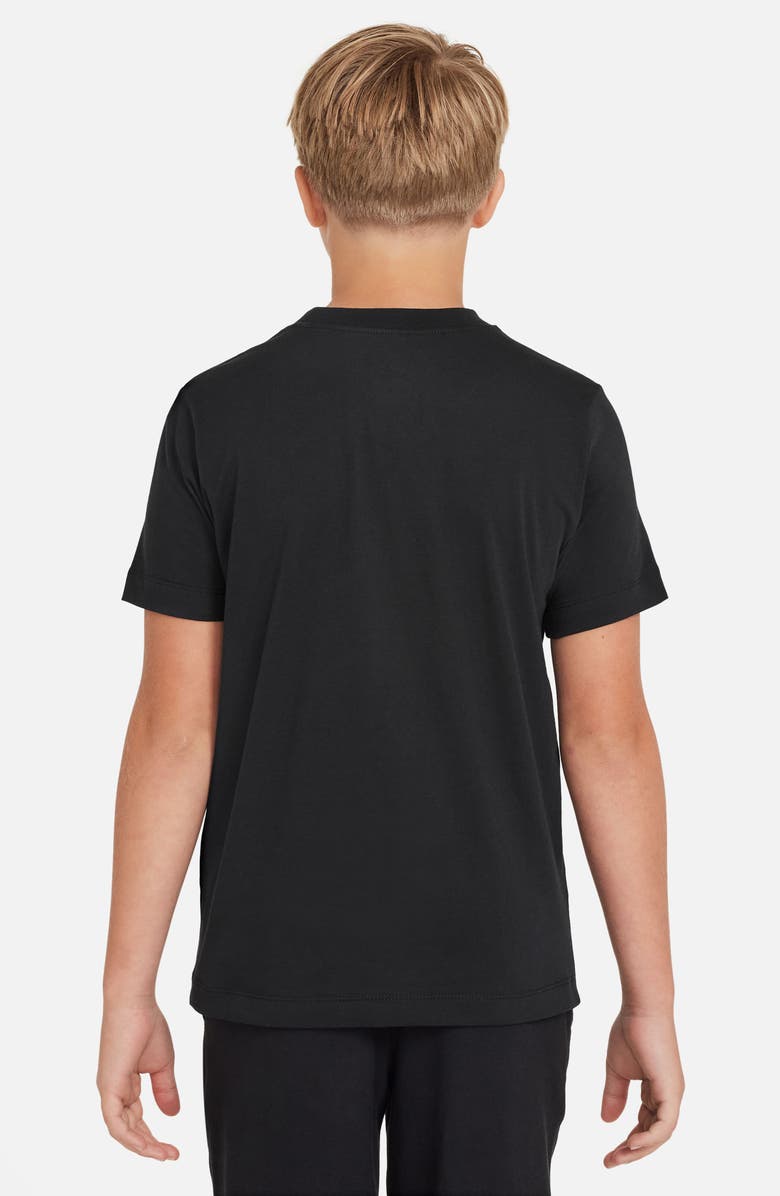Nike Kids' Sportswear Cotton Graphic T-Shirt, Alternate, color, Black