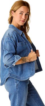 Carve Designs Flora Denim Shacket