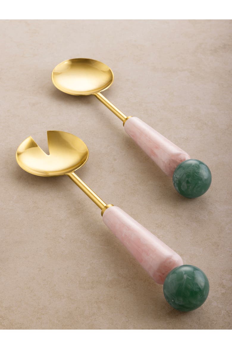 Copenhagen Salad Servers, Set of 2, Alternate, color, Multicolored
