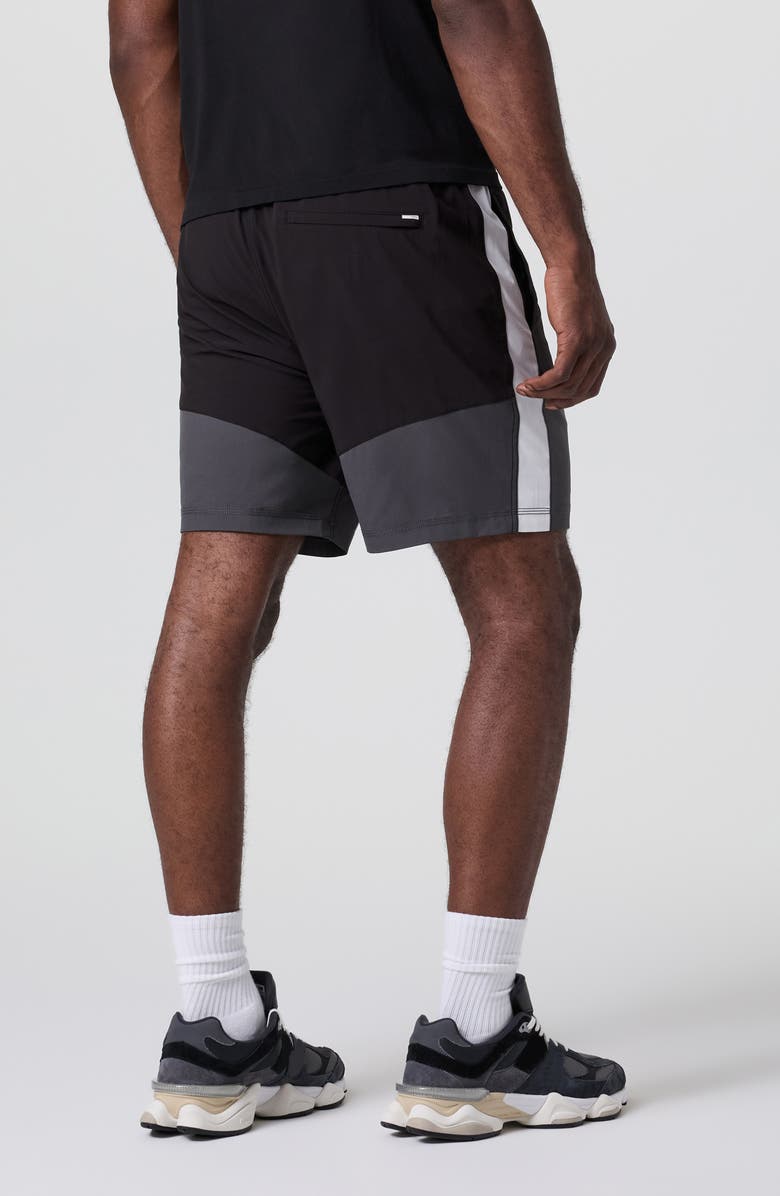 Vuori Kore X1 Lined Performance Shorts, Alternate, color, Black/ Dark Pewter/ Salt