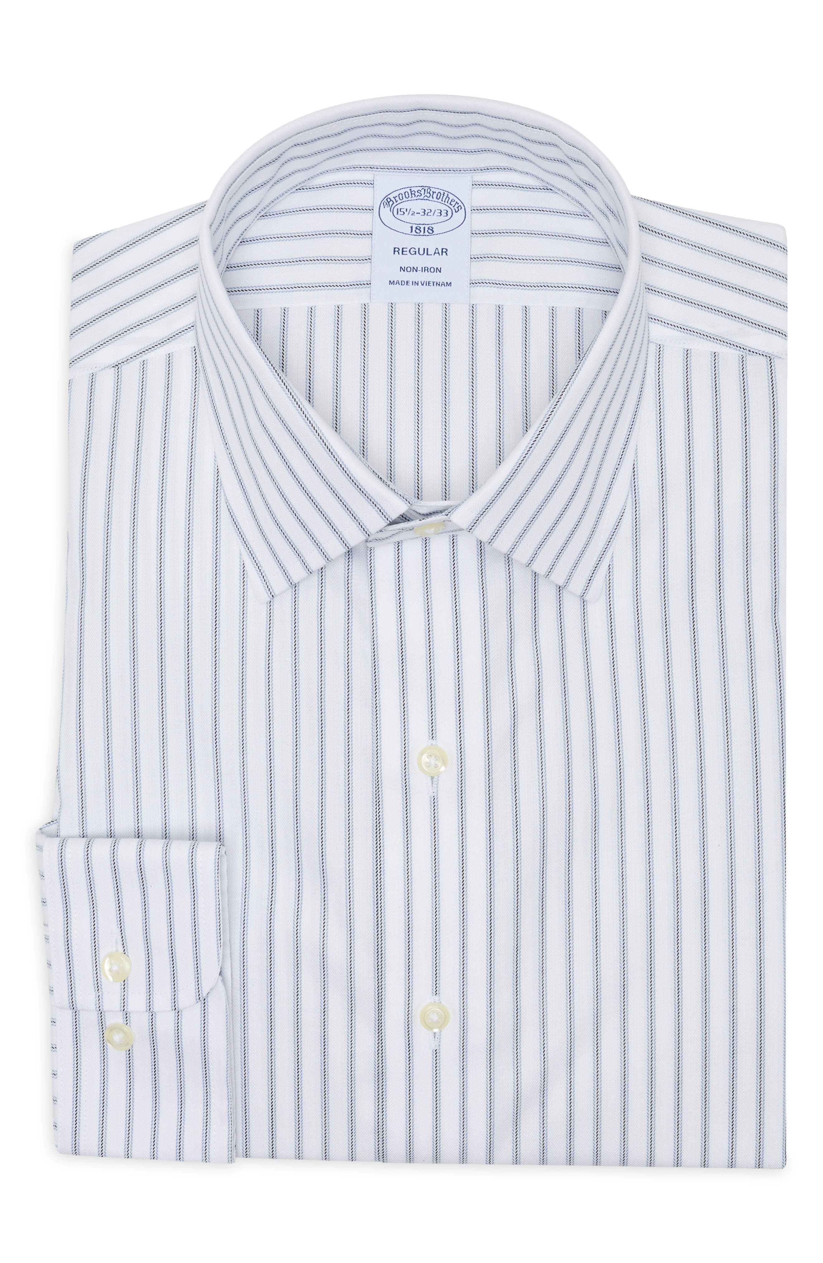 Regular Fit Striped Cotton Dress Shirt