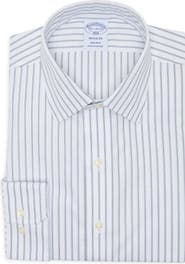 Brooks Brothers Regular Fit Striped Cotton Dress Shirt