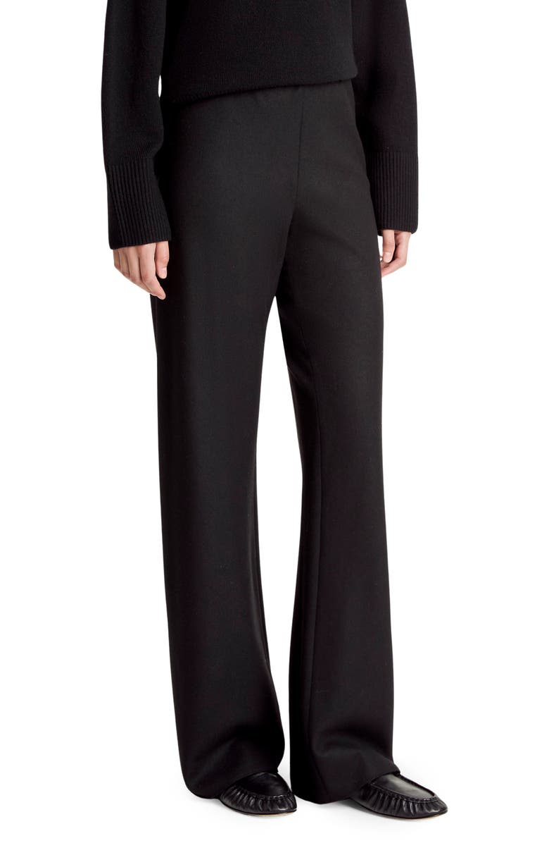 Vince High Waist Straight Leg Pants, Alternate, color, Black