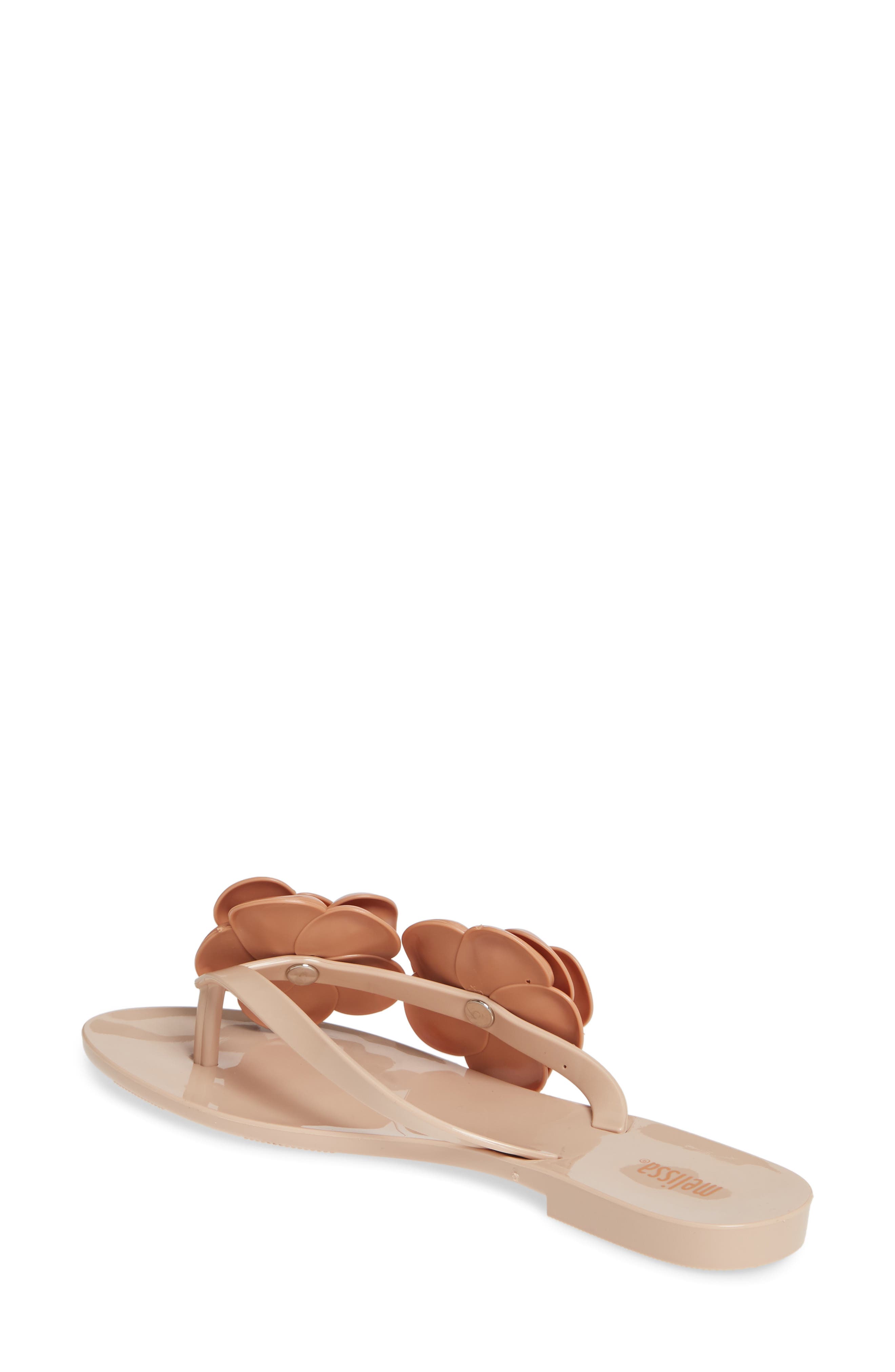 Harmonic Flower Flip Flop, Alternate, color, NUDE BROWN RUBBER
