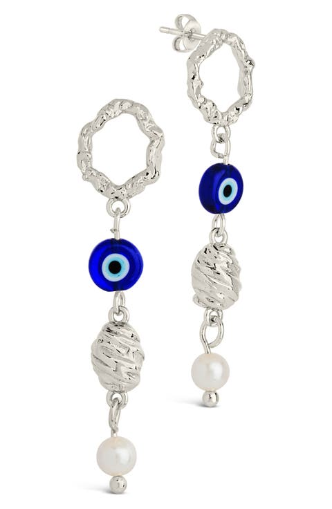 Sibyl Cultured Pearl Drop Earrings