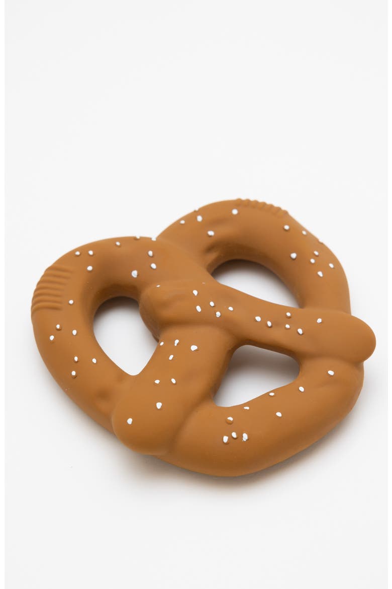 Rubber Teether, Alternate, color, PRETZEL