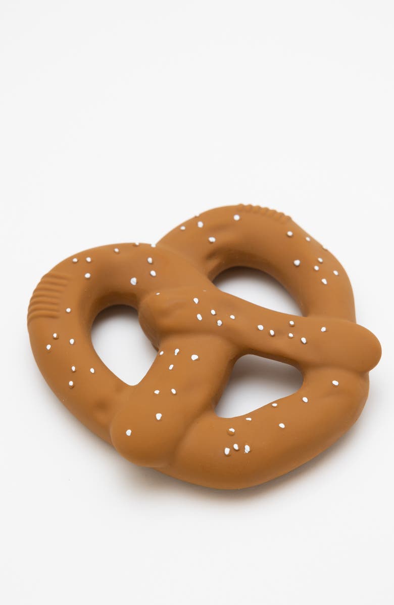 PiccoliNY Rubber Teether, Alternate, color, Pretzel