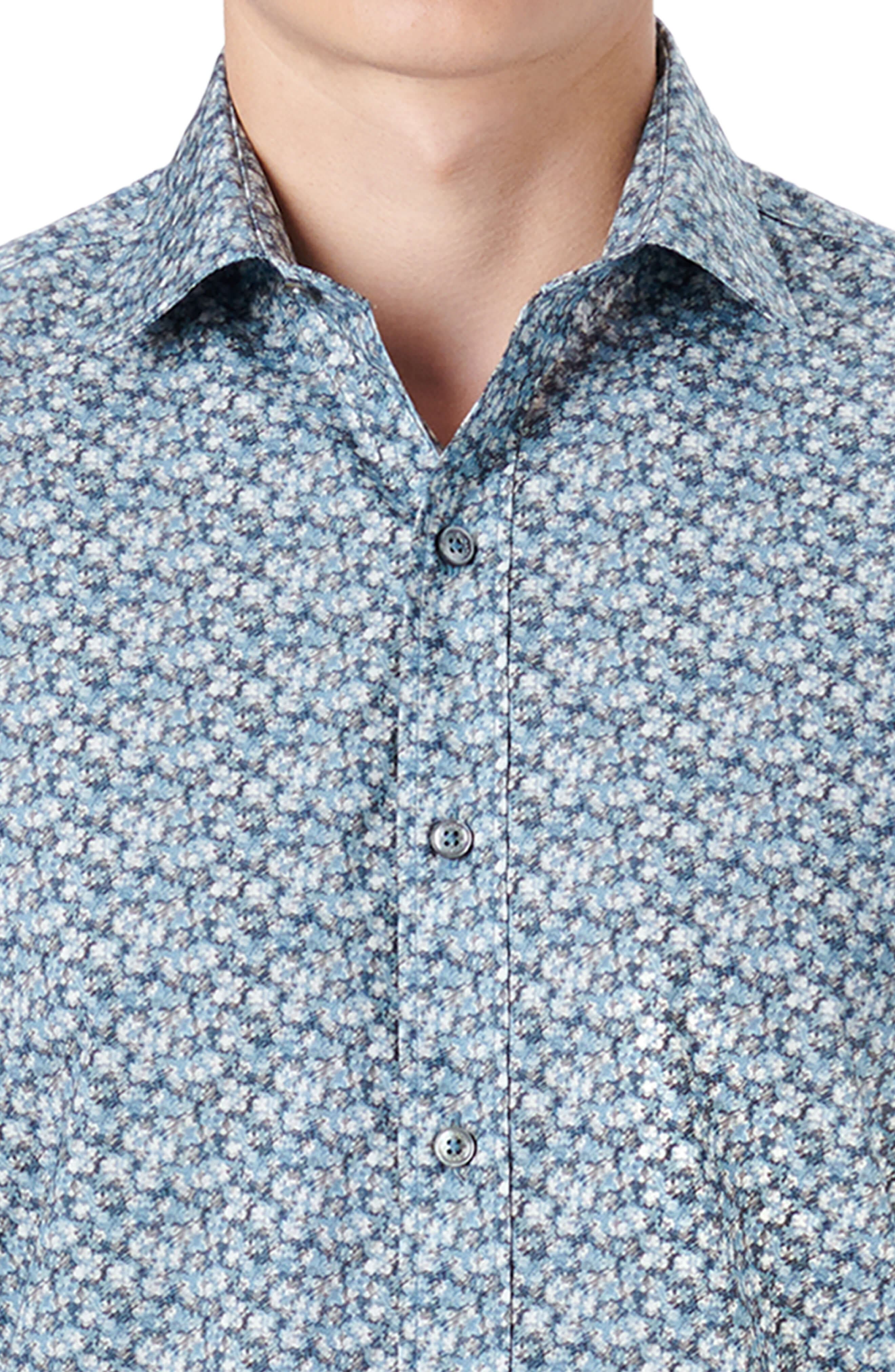 Bugatchi Shaped Fit Liberty Print Button-Up Shirt (Men) | Nordstromrack