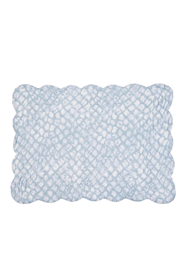 Cerulean Breeze 100% Cotton Set of 6 Placemats 13" x 19", Alternate, color, Blue