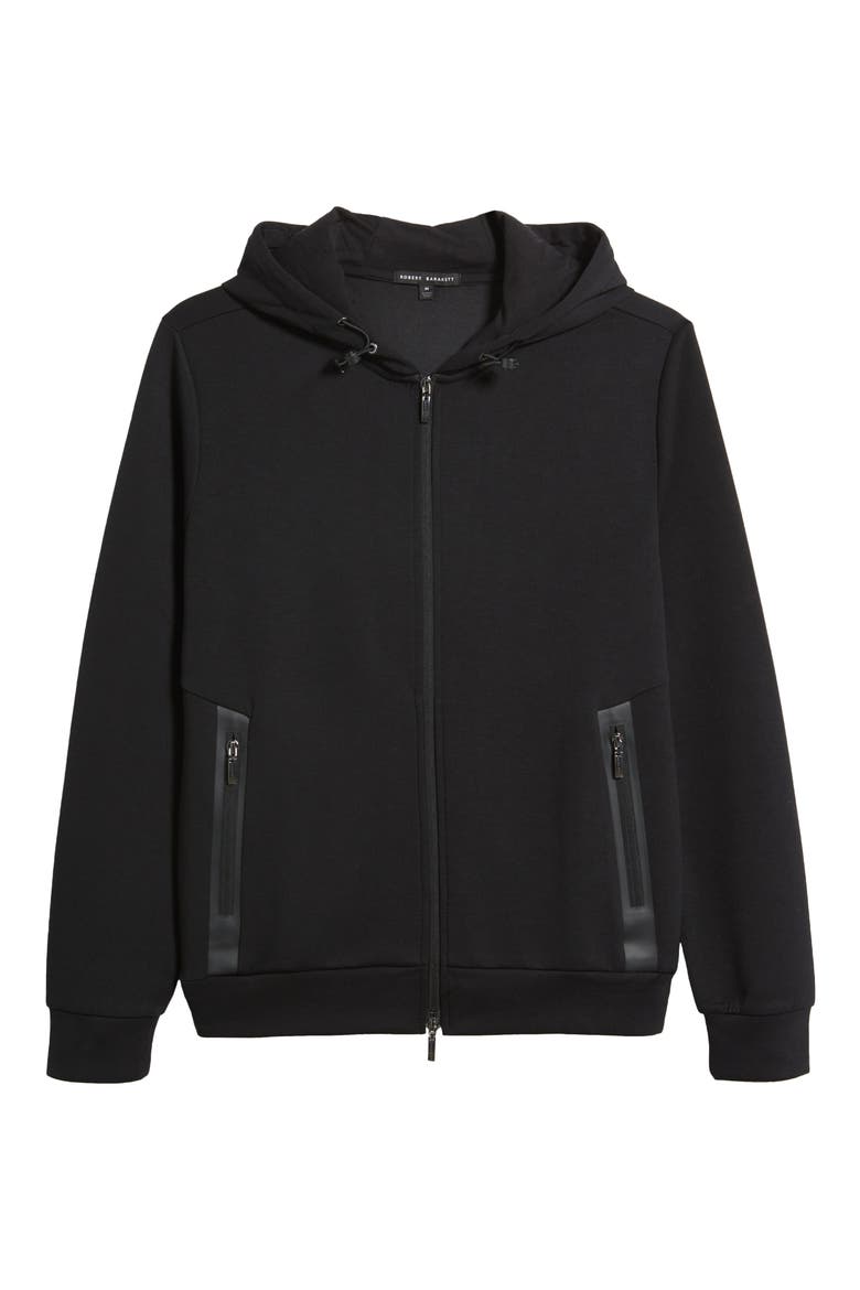 Brixton Zip Hoodie, Alternate, color, BLACK