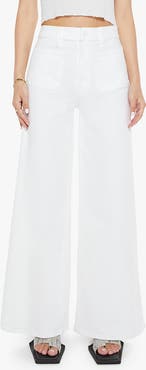 MOTHER The Lil Patch Pocket Undercover Sneak Wide Leg Jeans